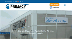 Desktop Screenshot of primacyclinics.ca