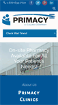 Mobile Screenshot of primacyclinics.ca